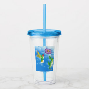 Hummingbird:  Stylised Acrylic Tumbler