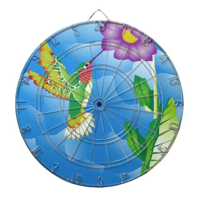 Hummingbird:  Stylised Dartboard (Front)