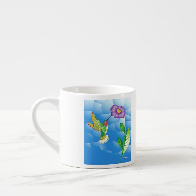 Hummingbird:  Stylised Espresso Cup (Left)