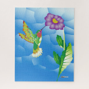 Hummingbird: Stylised Jigsaw Puzzle