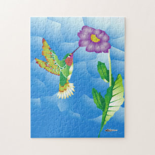 Hummingbird:  Stylised Jigsaw Puzzle