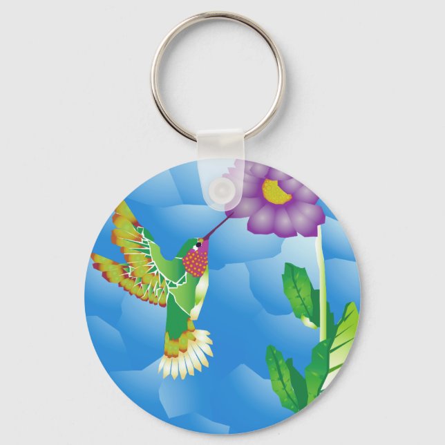 Hummingbird:  Stylised Key Ring (Front)