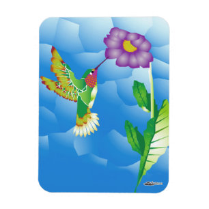 Hummingbird: Stylised Magnet