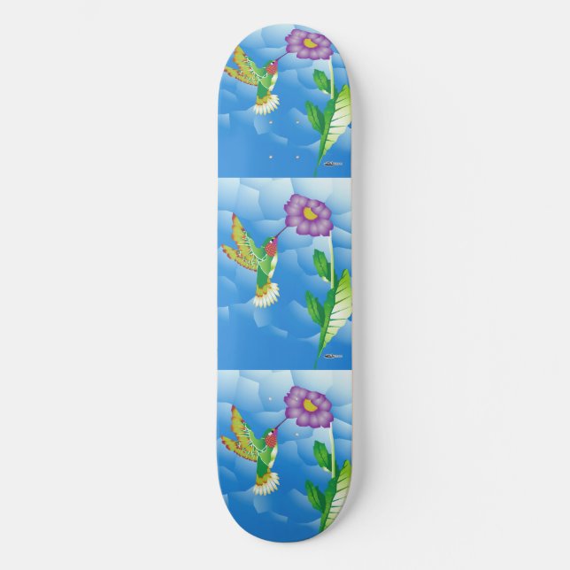 Hummingbird:  Stylised Skateboard (Front)