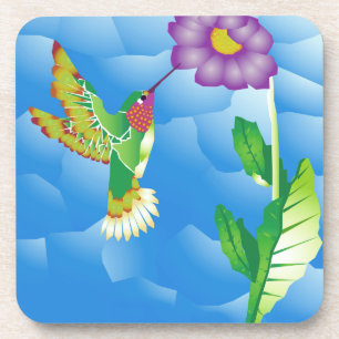 Hummingbird: Stylized Coaster