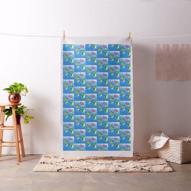 Hummingbird:  Stylized Fabric (In Situ)