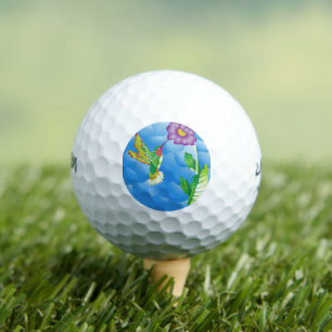 Hummingbird:  Stylized Golf Balls