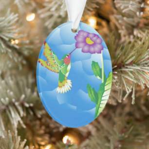 Hummingbird: Stylized Ornament