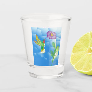 Hummingbird: Stylized Shot Glass