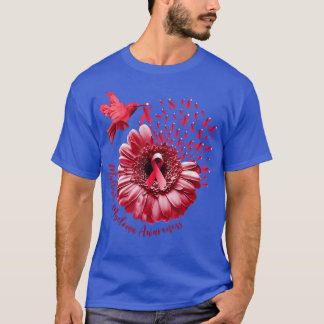 Hummingbird Sunflower Burdy Multiple Myeloma  T-Shirt