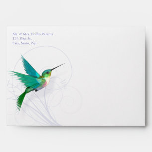 Hummingbird Swirl 5x7 Invitation Envelope (A7)