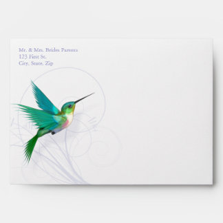 Hummingbird Swirl 5x7 Invitation Envelope (A7)