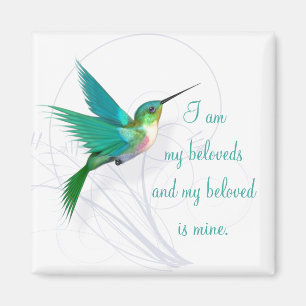 Hummingbird Swirl Magnet ~ My Beloved
