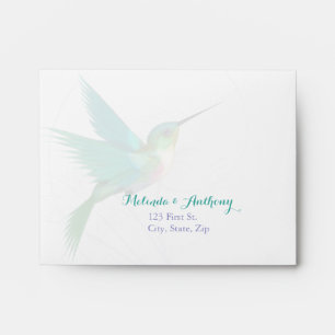 Hummingbird Swirl RSVP Envelope (A2)