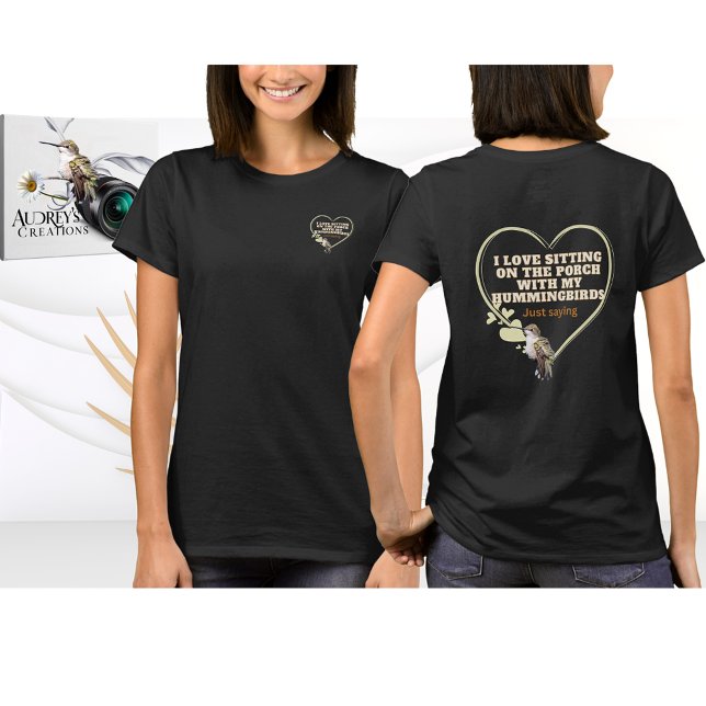 Hummingbird T-Shirt Black (Creator Uploaded)