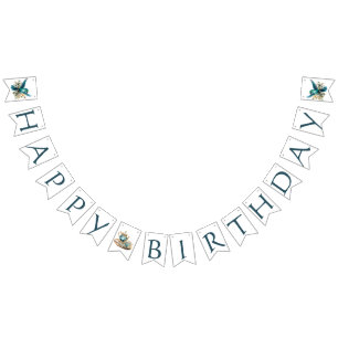 Hummingbird Tea Party Birthday Bunting