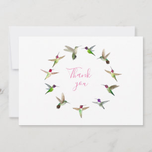 Hummingbird Thank You Card