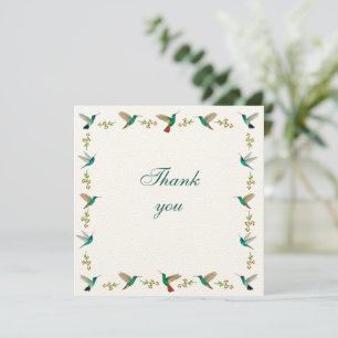 Hummingbird Thank you Card