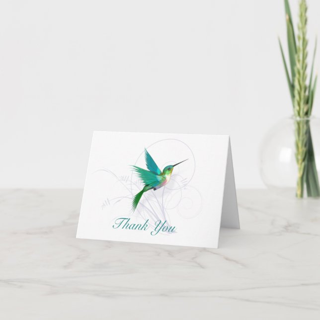 Hummingbird Thank You Card (Front)