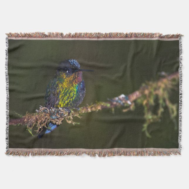 Hummingbird Throw Blanket (Front)