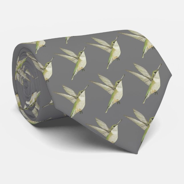 Hummingbird Tie (Rolled)