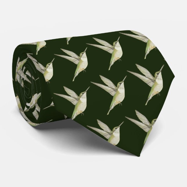 Hummingbird Tie (Rolled)