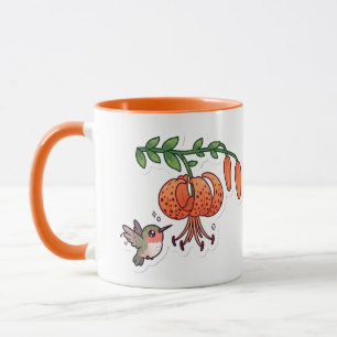 Hummingbird & Tiger Lily Mug