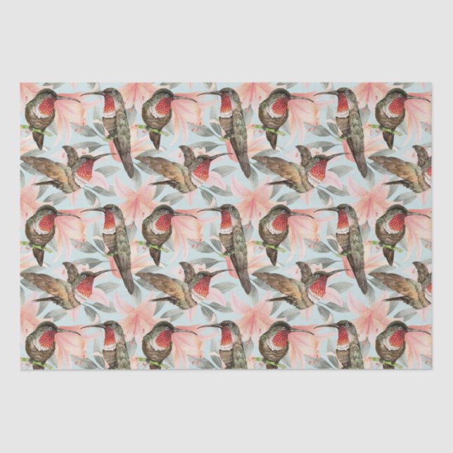 Hummingbird  tissue paper (Front)