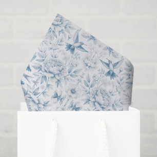 Hummingbird Toile Tissue Paper