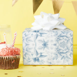 Hummingbird Toile Wrapping Paper