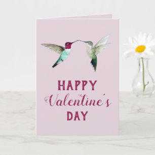 Hummingbird Valentine's Day  Card