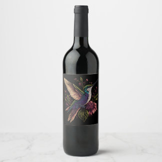 Hummingbird Vines - Wine Label