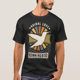 Hummingbird Vintage Classic Retro Animal T-Shirt