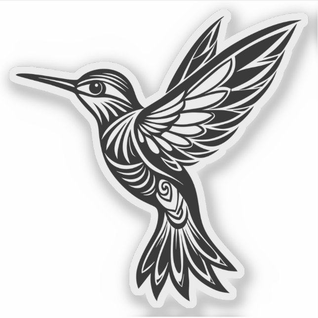 Hummingbird vinyl sticker (Front)