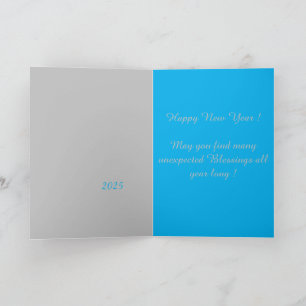 Hummingbird watercolor :Happy New Year 2025! Card