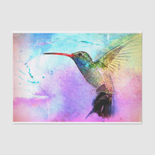 Hummingbird & Watercolor Tissue Paper
