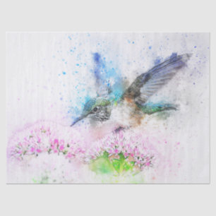 Hummingbird Watercolor Tissue Paper