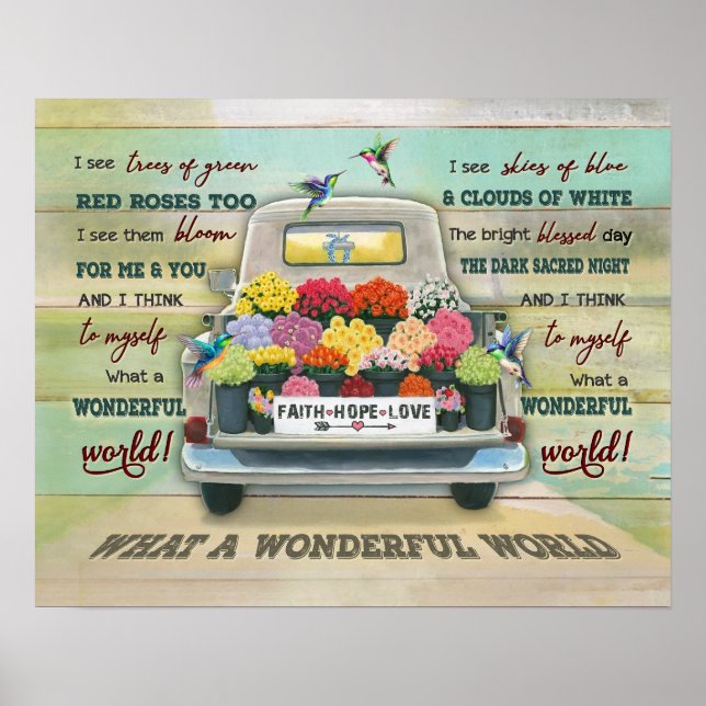 Hummingbird What A Wonderful World Housewarming  Poster (Front)