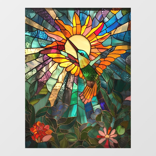 Hummingbird Window Cling (Sheet)