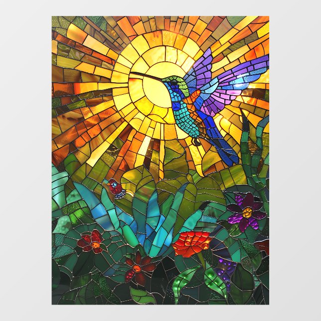 Hummingbird Window Cling (Sheet)