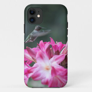 Hummingbird with belladonna lilies iPhone 11 case