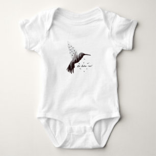 Hummingbird with Forest Baby Bodysuit