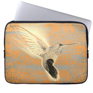 HUMMINGBIRD WITH JAPANESE CLOUDS Rickshaw Sleeve