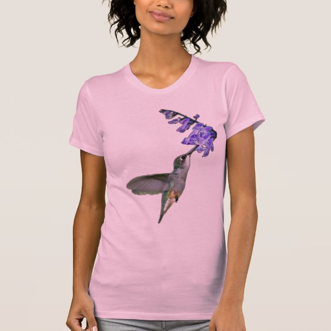 Hummingbird with Mona Lavender T-Shirt (Front)