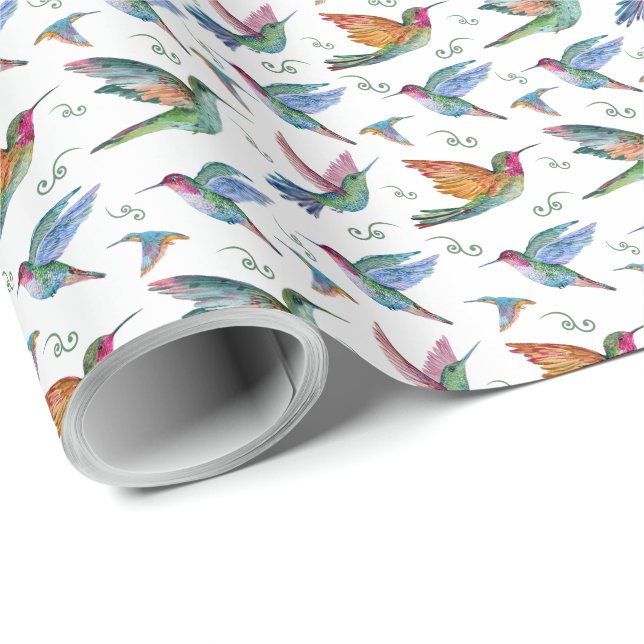 Hummingbird Wrapping Paper (Roll Corner)