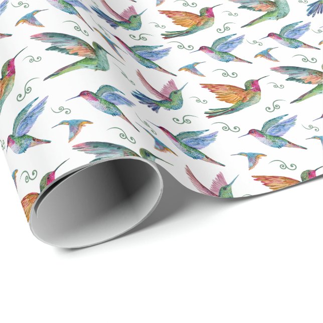 Hummingbird Wrapping Paper (Roll Corner)