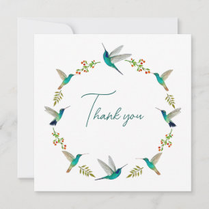 Hummingbird Wreath Thank you