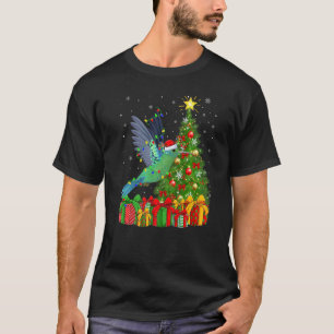 Hummingbird Xmas Holiday Santa Hummingbird Christ T-Shirt