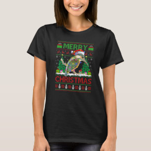 Hummingbird Xmas Tree Ugly Santa Hummingbird Chri T-Shirt