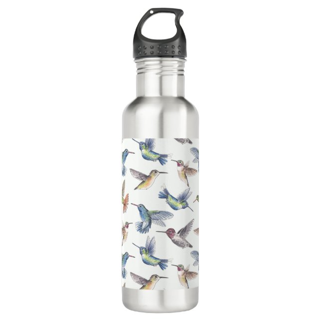 Hummingbirds 710 Ml Water Bottle (Front)